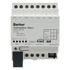 Hager Berker Analog Actor 4-Gang Device KNX System Light Gray - 75514001