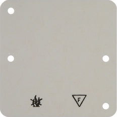 Fireproof Single Gang Base Plate Surface Mount White - 102112 [2 pieces]