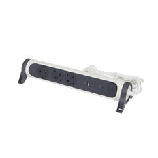 Legrand Mountable and Rotatable USB A+C Power Strip 3-Way 1.5m - 694508 [5 Pieces]