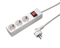 Martin Kaiser 3-Way Socket With Switch And 3M Cable - 1049ZL3-15W/KWS
