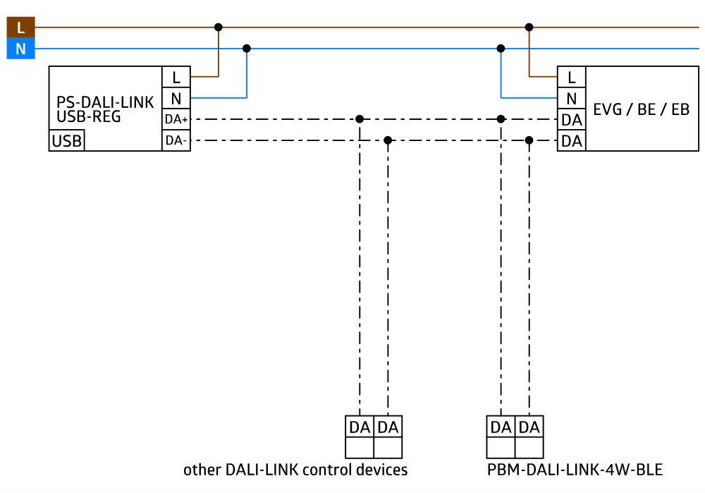 BEG PS-DALI-LINK-USB-REG Power Supply With USB - 93189