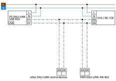 BEG PS-DALI-LINK-USB-REG Power Supply With USB - 93189