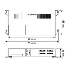 ESYLUX Smartdriver-2 TW IR BT LED Driver 2C+2X6 - EC10431487