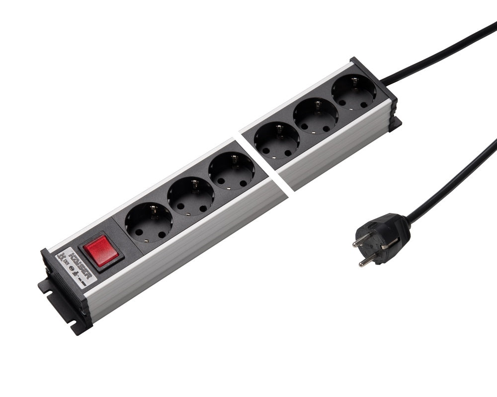 Martin Kaiser 8-Way 45-Degree Angled Power Strip With Switch and Cable - 1301KZL8SW15 [10 Pieces]