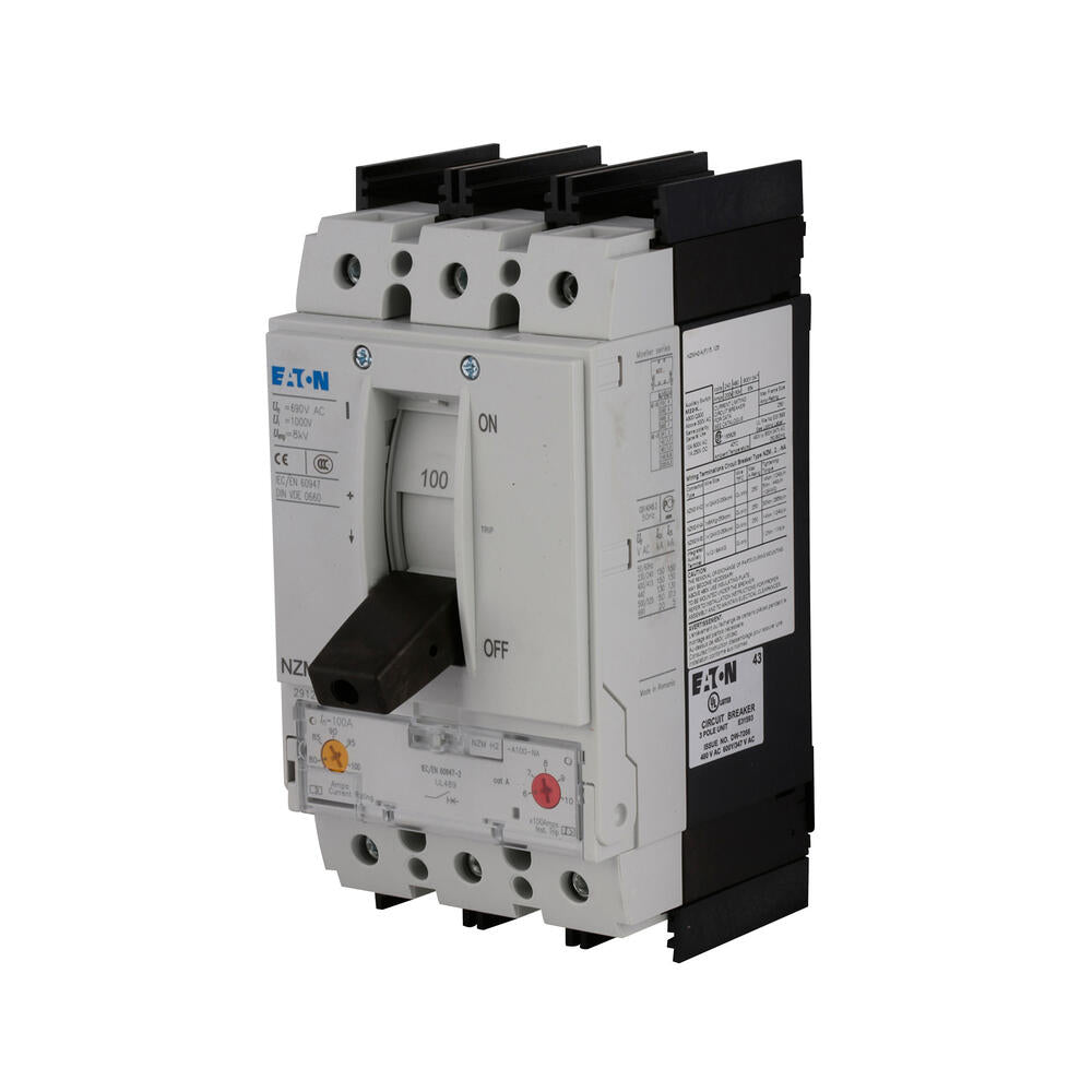 Eaton NZM2 3P 125A Circuit Breaker with RCD 30mA Type B AC/DC Sensitive - 184960