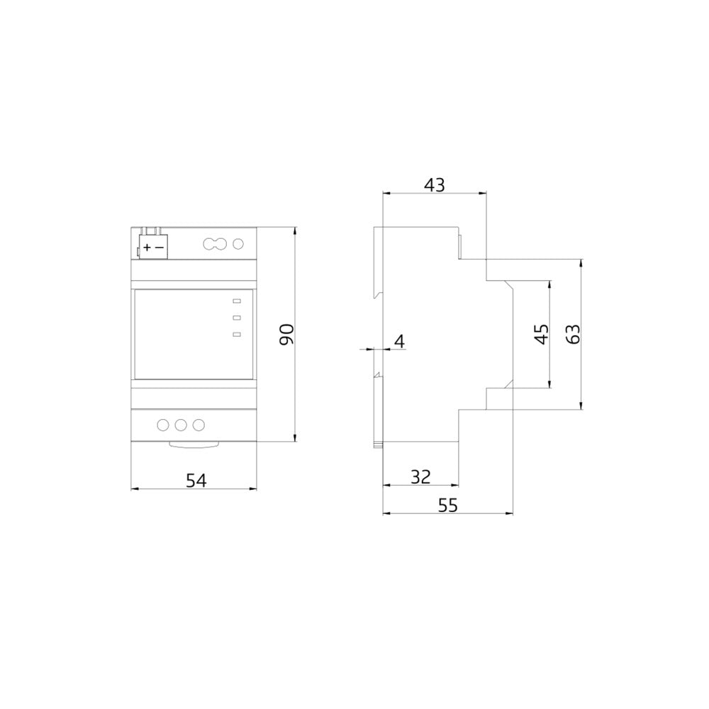 BEG KNX Regulated Grey Power Supply PSN-230/640/30 - 90214