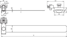 Dehn Earth Pipe Clamp D 27-114mm with Connection Clamp 2x4-25mm2 - 540911