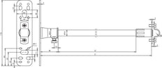 DEHNiso Spacer For Rd 16mm L 690mm With Fixing Plate Accessories - 106120