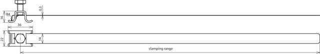 Dehn Conductor Holder for Downpipes Stainless Steel - 200039