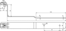 Dehn Quick Roof Conductor Holder StSt Rd 6-10mm L 260mm - 202901