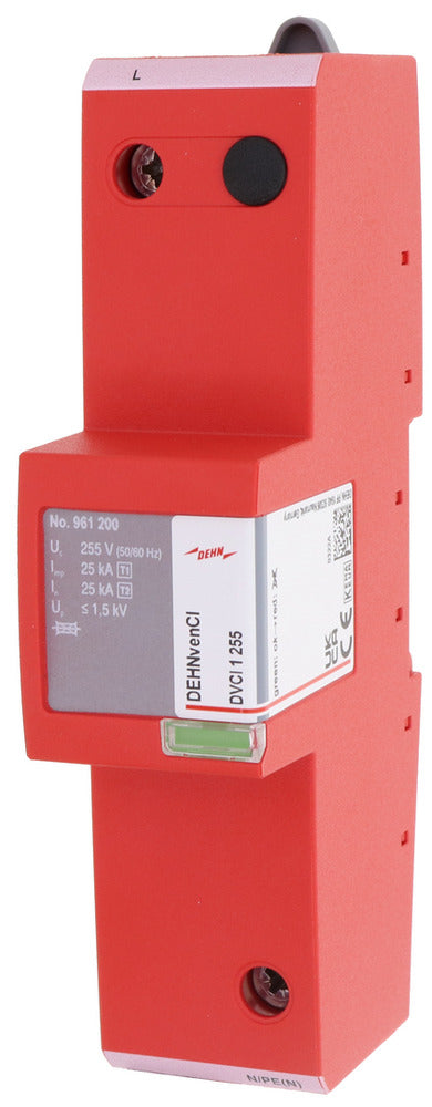 DEHN DVCI Combined Type 1 And 2 Arrester 1-Pole 255V AC - 961200