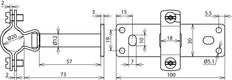 Dehn HVI W70 Ex Conductor Holder 20mm Distance 70mm - 275440 [10 Pieces]