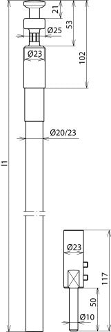 Dehn HVI Conductor Preassembled Stranded Cu Grey Tube Inside - 819223