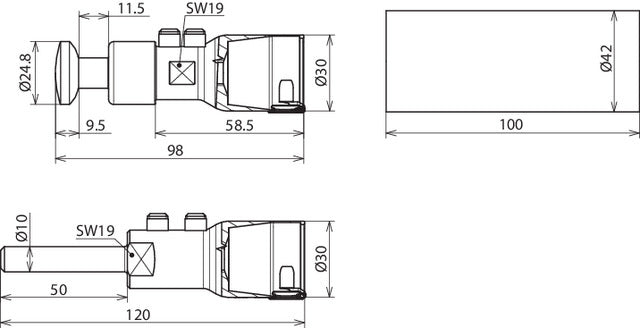 Dehn HVI Power Long Connection Kit With Mounting Material - 819142