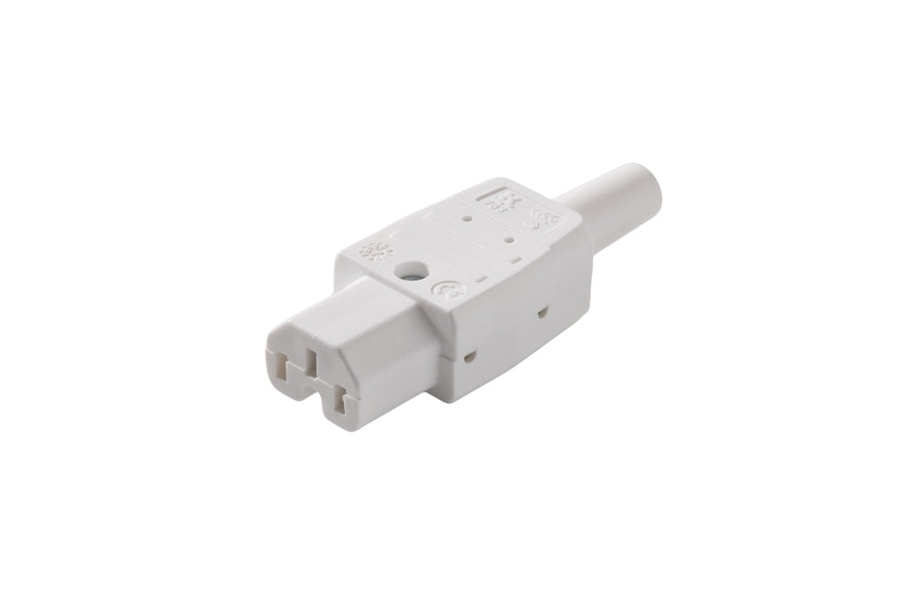 Martin Kaiser C15 IEC Appliance Socket 120 Degree 10A Arctic White - 783/KWS [25 Pieces]