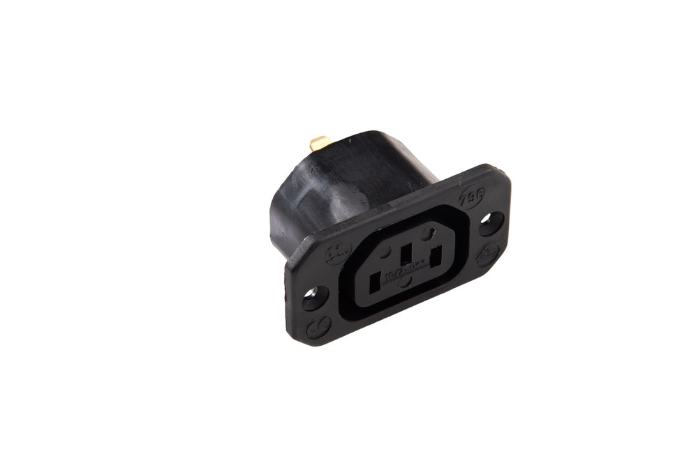 Martin Kaiser Chassis Inlet Appliance Socket C13 70 Degree 10A Earthing - 796/63/sw [50 Pieces]
