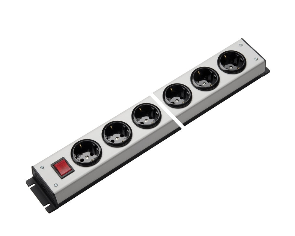Martin Kaiser 12-Way Power Outlet Strip With Earthing Contact And Switch - 1001/12l-sw [10 Pieces]