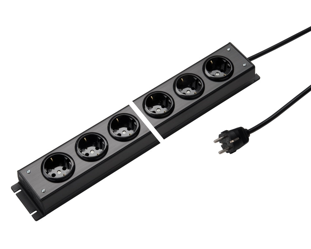 Martin Kaiser Power Outlet Strip 10-Way 90 Degree Earthing 1.5m Cable - 1002ZL10SW15 [10 Pieces]