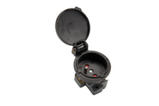 Martin Kaiser MK 1-Way Flush Fitting Socket with IP44 Earthing Pin Black - 397/SW [30 Pieces]