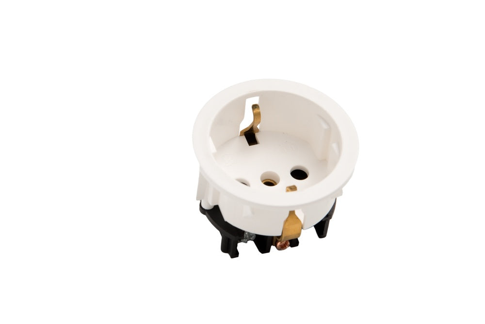 Martin Kaiser 1-Way Flush Socket With Earthing Contact IP20 White - 391/3/kws [50 Pieces]