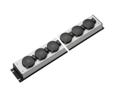 Martin Kaiser 12-Way Power Strip With Hinged Cover IP20 - 1059/12l-sw [10 Pieces]