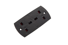 Martin Kaiser MK 2-Way Inset Device Socket Type G IP20 Black - 499/sw [20 Pieces]