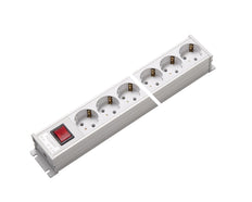 Martin Kaiser 8-Way 45 Degree Power Outlet Strip With Switch White - 1101K/8ws [10 Pieces]