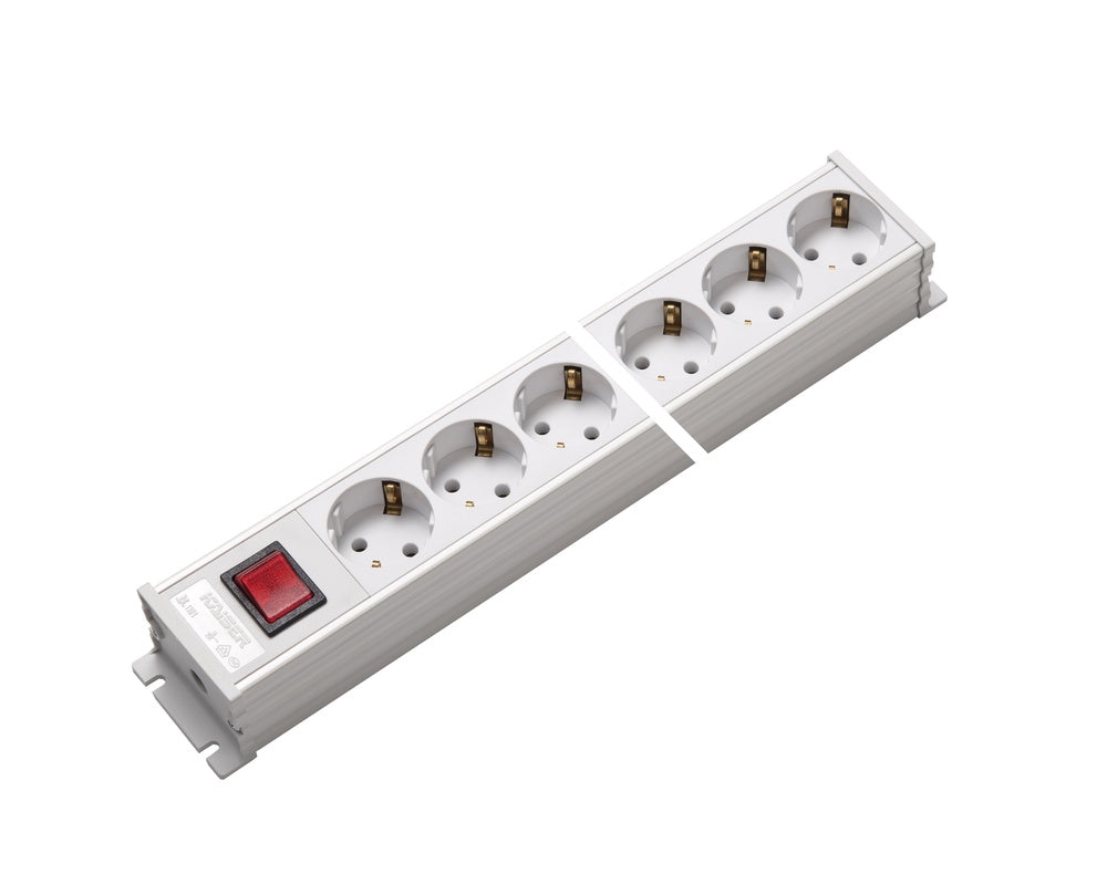 Martin Kaiser 12-Way Power Outlet Strip With Switch White - 1101K/12ws [10 Pieces]