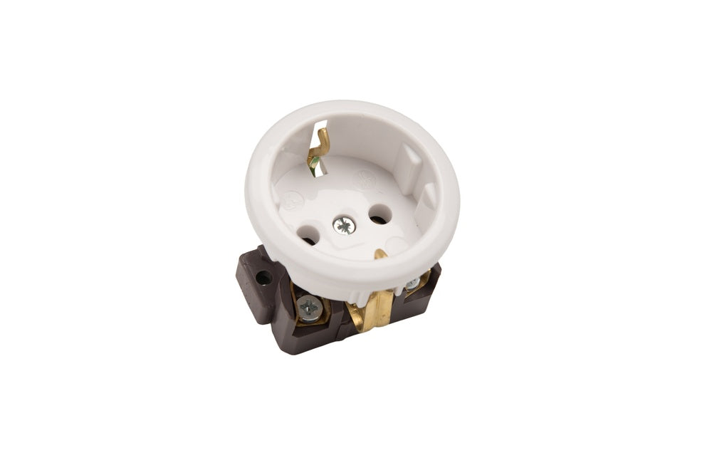 Martin Kaiser 1-Way Inbuilt Device Socket With Earthing Contact Black - 490/kws [40 Pieces]