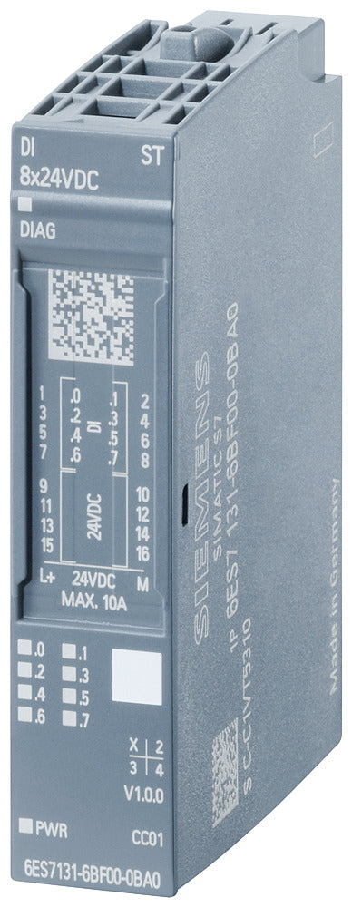 Siemens ET200SP Digital Input Module 8x24VDC HF - 6ES71316BF000CA0