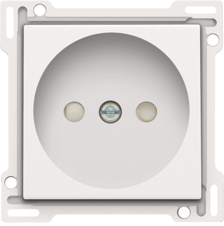 White Socket Outlet Cover With Child Safety Shutters - 101-66501 [5 Pieces]
