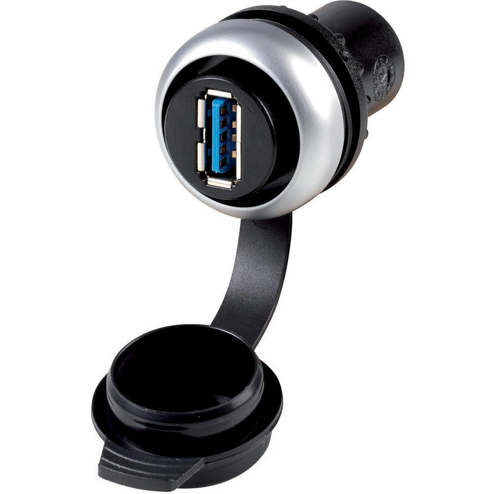 USB 3.0 Type A Titanium Bulkhead Interface - 147539