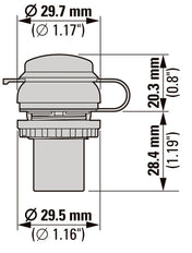 USB 3.0 Type A Titanium Bulkhead Interface - 147539