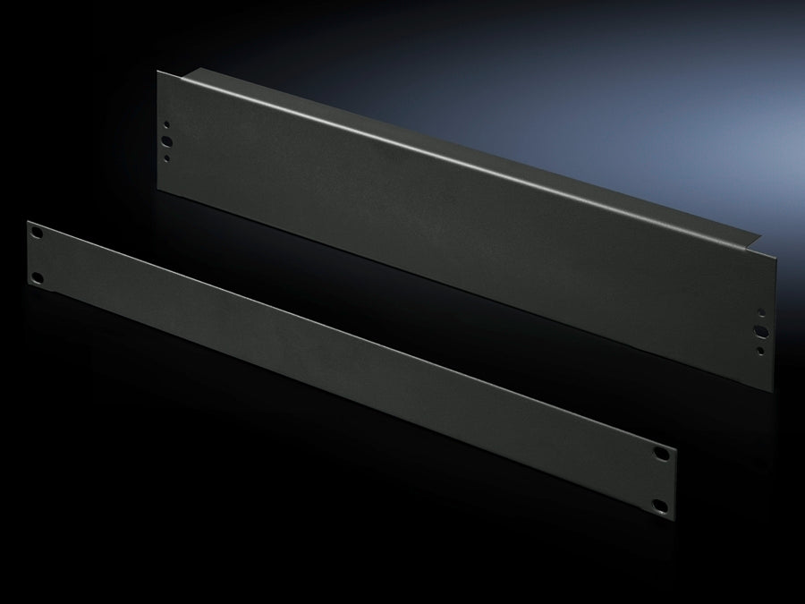 Rittal 1U 19-Inch Blanking Panel Black RAL9005 - 7151005 [2 Pieces]