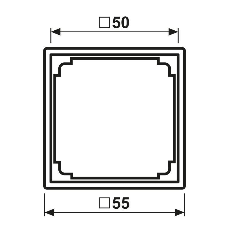 JUNG AS500 RJ45 Adapter Frame Alpine White - A590ZAWW [2 Pieces]