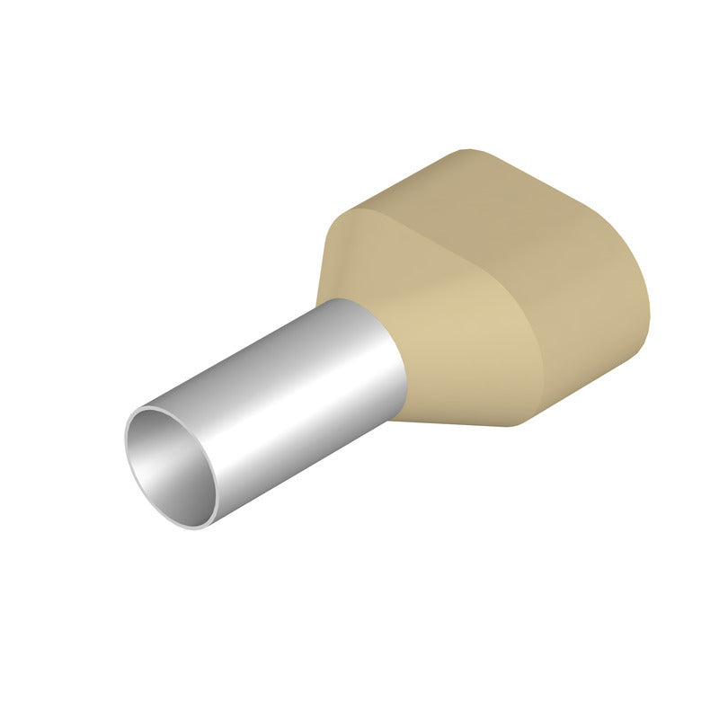 Twin Wire End Ferrule 10mm² Electrogalvanized Copper - 9004940000 [40 Pieces]