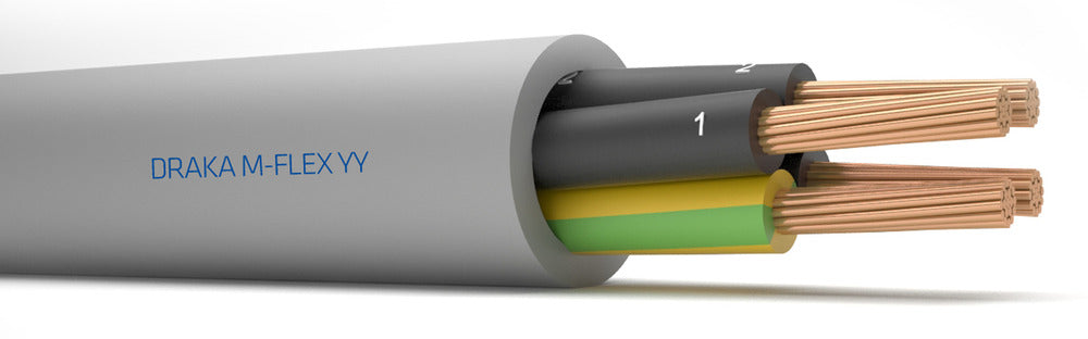 M-Flex YY Control Cable 300/500V 3G1mm2 Gray - 126505 [20 Meters]