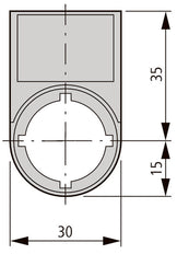 Eaton RMQ-Titan Label Carrier With Fault Text - 216498 [5 Pieces]