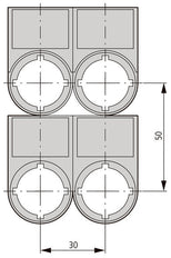 Eaton RMQ Titan Start Label Carrier M22S-ST-GB1 - 216495 [5 Pieces]