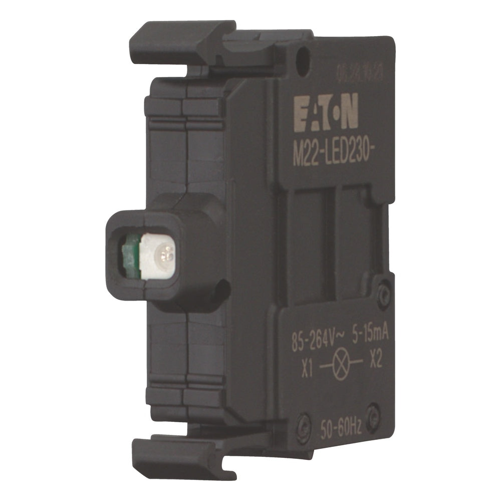 Eaton M22 LED White Front Mount Indicator 12-30V AC/DC - 216557