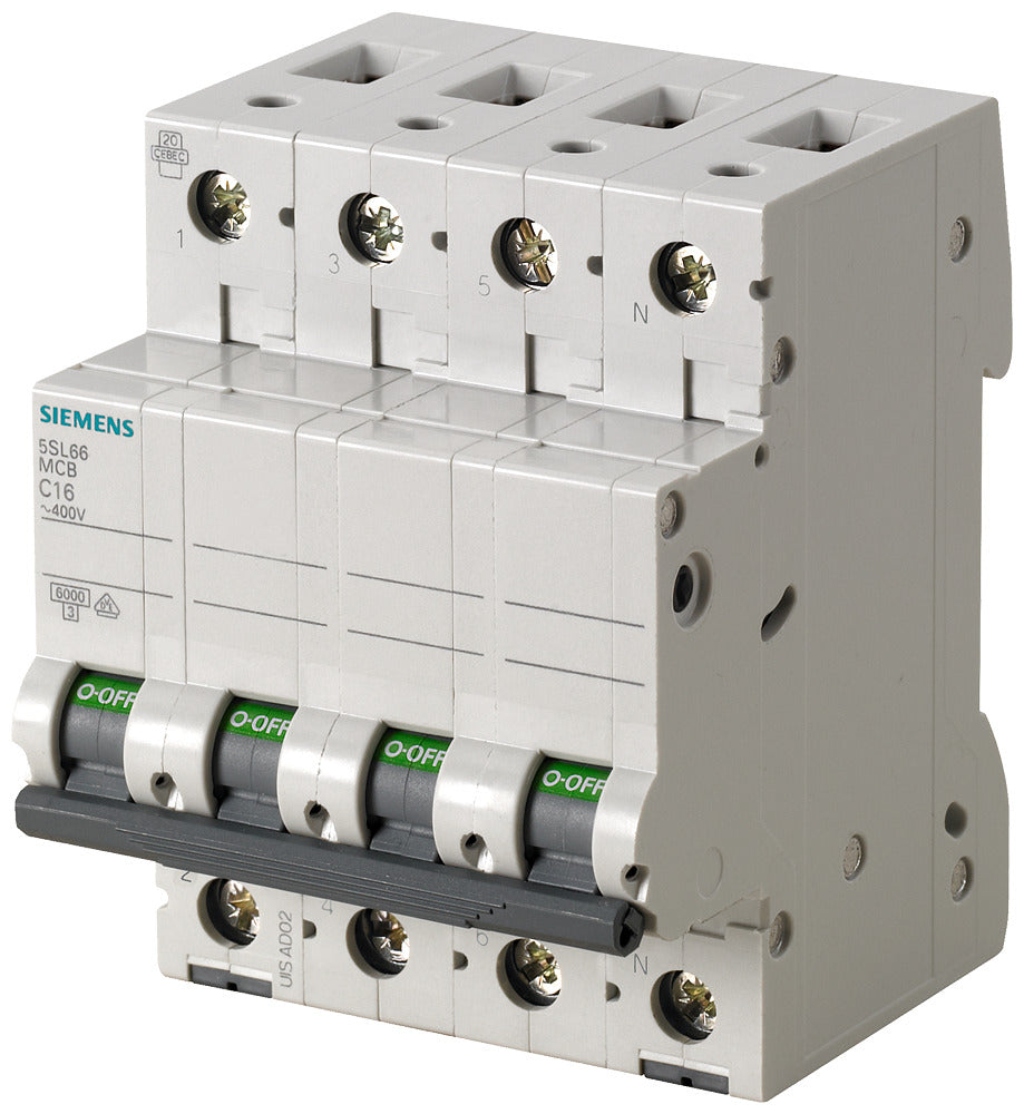 Siemens 5SL6 32A 3+N-Pole Circuit Breaker 400V 6kA - 5SL66327
