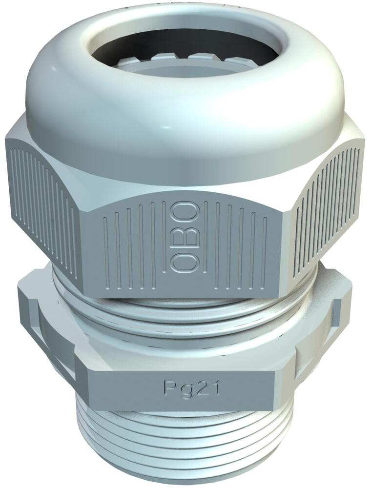IP68 Cable Gland PG13.5 Long Thread Silver Gray - 2024209 [5 Pieces]