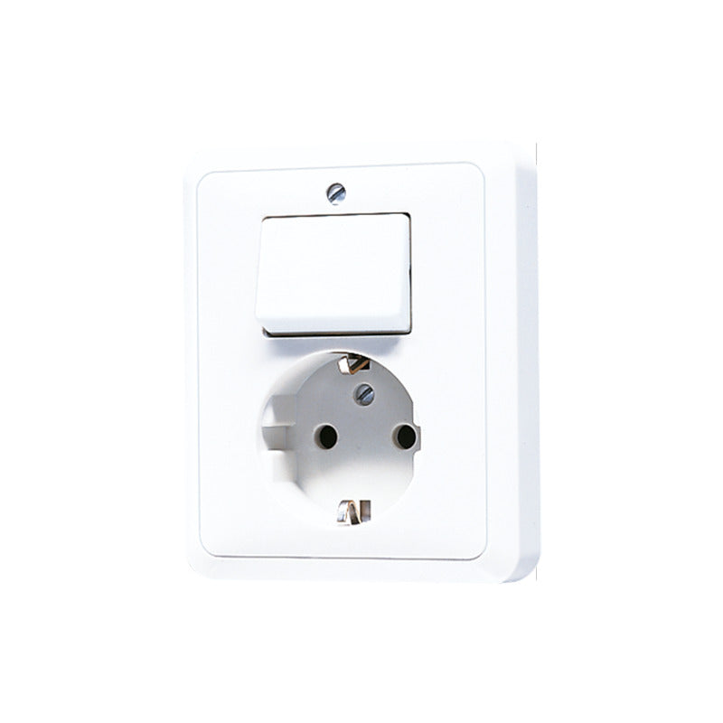 JUNG CD500 Combined Switch Socket With Ground Contact - 5576EUWW