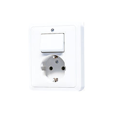 JUNG CD500 Combined Switch Socket With Ground Contact - 5576EUWW