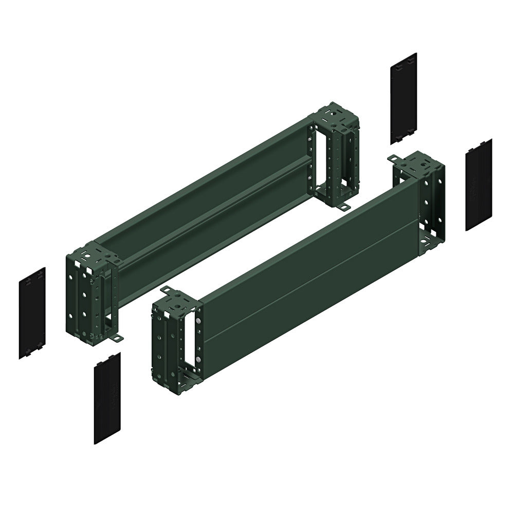 Front Plinth Kit For Spacial SF Cabinet 1600x200mm Gray - NSYSPF16200