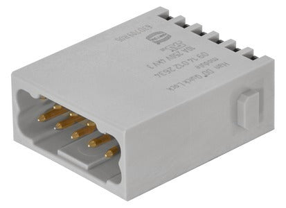 Harting Han DD 12-Pin Quick-Lock Male Connector 10A - 09140122634