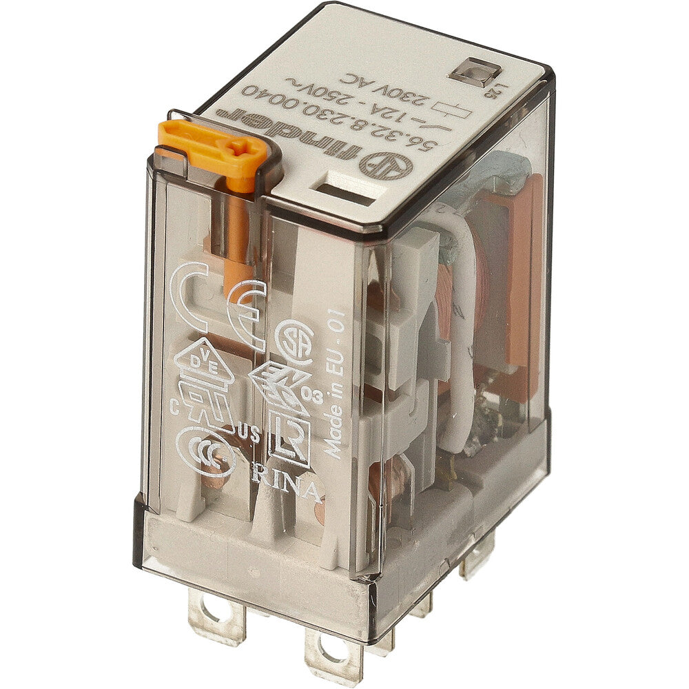 Finder 56 Series Power Relay 12A 230VAC Dual CO Contact - 56.32.8.230.0040