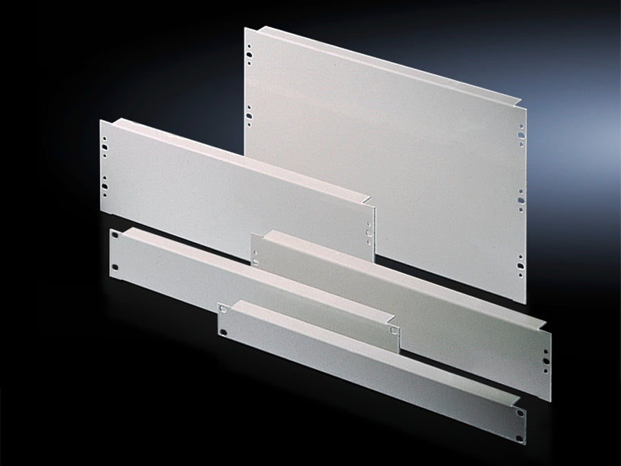 Rittal 19 Inch 2U Blanking Panel Set Gray RAL7035 - 7152035 [2 Pieces]
