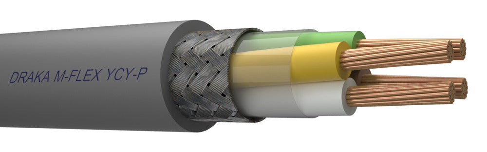 Draka M-Flex YCY-P Shielded Control Cable 2x2x0.5 - 126680 [10 Meters]