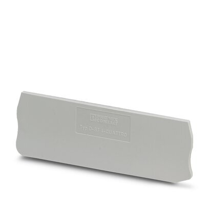 Phoenix Contact Gray End Cover D-ST 4-QUATTRO - 3030527 [10 Pieces]